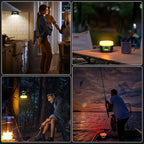 Yonktoo Rechargeable LED Camping Lantern 1000LM, 300H Runtime, 6400mAh, IPX5 Waterproof Tent Light for Camping, Hiking, Power Outages, Home, Emergency Use - Wireless Remote Edition,Green
