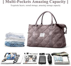 HYC00 Travel Duffel Bag,Carry-on Overnight Weekender Bags for Women,Sports Tote Gym Bag with Wet Pocket