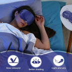 Tarpop 200 Pcs Eye Mask Sleeping Blindfold Eye Cover with Adjustable Strap for Games Party Team Building Travel Individually Wrapped Sleep Mask for Women Men (Blue)