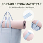 Everfun Large Tote Bag for Women, Ultra Soft Gym Tote, Everyday Yoga Washable Bag with Zipper, Travel, Beach, Laptop Work