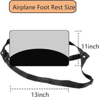 Airplane Foot Hammock Ajustable Foot Hammock For Plane Travel Comfort Travel Essentials Portable Airplane Foot Rest,Long Flight Accessories (Grey, 2 Pack)