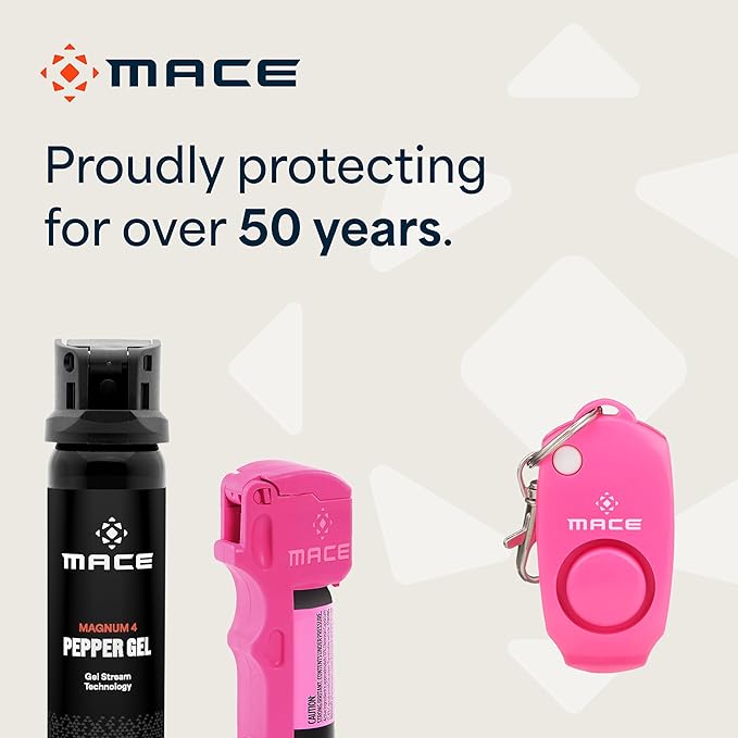 Mace Personal Safety Alarm & Mace Pepper Spray Kit - Loud 130db Siren with Built in Emergency Whistle, 10 Feet Range Pocket Model (0.42 oz) Self Defense Pepper Spray for Women & Men