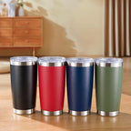 20 oz Tumbler Stainless Steel Tumblers with Lid Double Wall Vacuum Insulated Coffee Mug 20oz Powder Coated Cup for Hot and Cold Drinks, Army Green, 1 pack