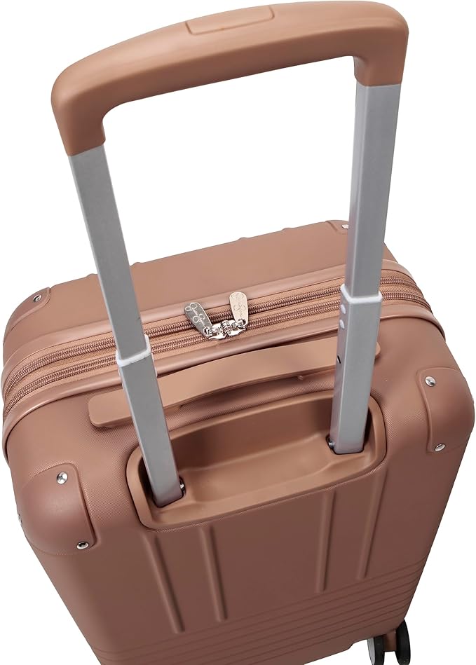 Jessica Simpson Countryside 21" Expandable 8-Wheel Spinner Carry On Luggage Suitcase, Mocha Mousse