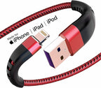 Essri for iPhone Charger Cord 6FT 2Pack, USB to Lightning Cable 6 Feet, Nylon Braided Long Charging Cable 6 Foot Compatible with iPhone 14/13/12/11/X/XS/XR/14/Pad Mini Air - Red