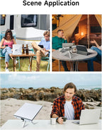 LinkPower 1 Power Bank Compatible with Starlink Mini, 27500mAh 99Wh Portable Charger with USB-C Bidirectional Power Delivery, LCD Display, Smart App, DC Cable, Battery Pack for Outdoor&Camping