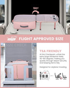 LOVEVOOK Large Travel Backpack for Women, TSA Carry on Backpack for Airplanes, 40L Personal Item Travel Bag for Women fits 17" Laptop,Waterproof Carry on Bag Airplane Approved with 3 Packing Cubes