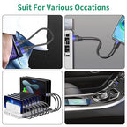 1ft Short USB C Cable for iPhone 15, 10 Pack Bulk USB A to USB C Charger Cord 12 inch, Multipack Type C Cable for Charging Station Compatible with Samsung Galaxy S24 S23 S20 S10 S9 Note 20 10 9