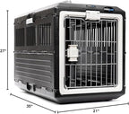 Pet Carrier & Crate, 35" L x 21" W x 27" H - Collapsible Hard Sided Kennel for Large Dogs and Cats, Portable Carrier for Indoor Outdoor Travel