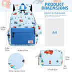 mygreen Toddler Backpack, Kids Backpack for Boys and Girls with Chest Strap | with Chest Strap