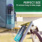 Sahara Sailor Water Bottle, 32/25/17oz Durable and Leakproof Water Bottles Motivational with Time Marker, Tritan, BPA Free, Wide Mouth with Easy Clean Brush for Gym, Travel, School, Office (1 Bottle)