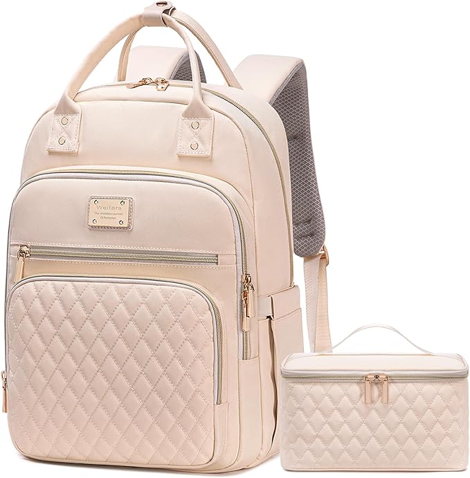 Weitars Lunch Backpack for Women,15.6 Inch Laptop Backpacks Travel Backpack for Women,Work Back pack,Teacher Nurse Back pack Insulated Lunch Bookbag Cooler Backpacks