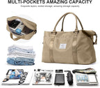 HYC00 Travel Duffel Bag,Carry-on Overnight Weekender Bags for Women,Sports Tote Gym Bag with Wet Pocket