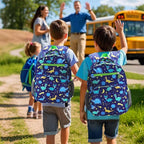 RHCPFOVR Boys Backpack for Elementary School, Backpack for Girls 5-8, Lightweight Kids Backpacks