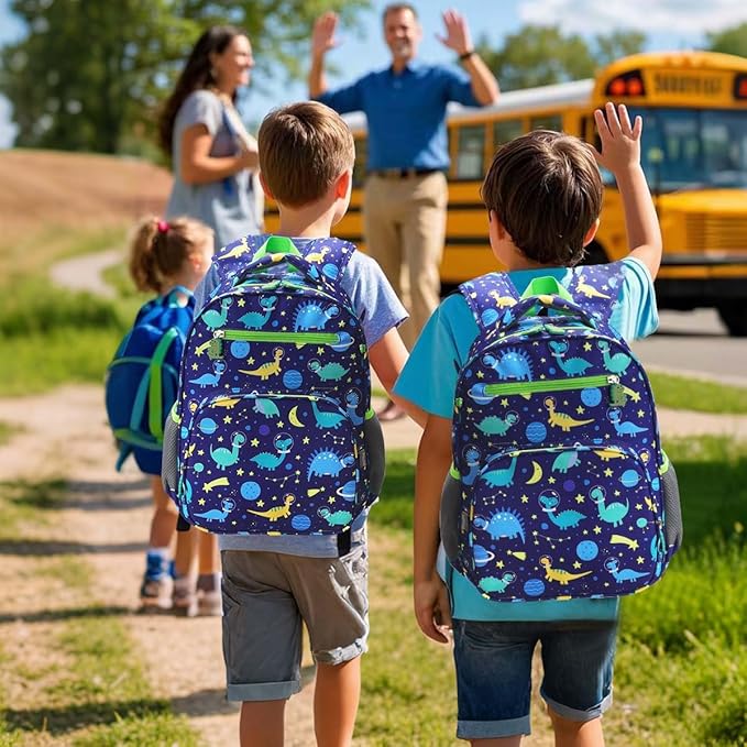 RHCPFOVR Boys Backpack for Elementary School, Backpack for Girls 5-8, Lightweight Kids Backpacks