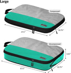 Large Packing Cubes for Travel - 5pc Packing Cubes for Suitcases - Lightweight Luggage Organizer Bags (Compression)