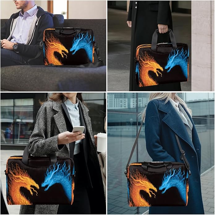 Cute Laptop Shoulder Bag for Women Men, Computer Laptop Bag Laptop Sleeve Case Laptop Satchel Briefcase Carrying Bag QA-1