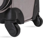 SWISSGEAR Sion Softside Expandable Spinner Luggage Durable Lightweight Travel Suitcase, Pewter, Checked-Medium 25-Inch