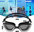 ZIONOR Swim Goggles, Upgraded G1 Polarized Swimming Goggles Anti-Fog for Adult Men Women