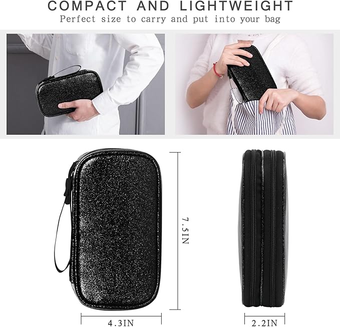 Skycase Electronic Organizer Travel Case - Waterproof Travel Cord Pouches for Organization, Cable Organizer, All-in-One Double Layers Storage Bag for Accessories, Charger, Cable - Medium