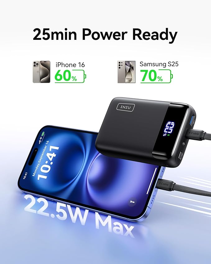 INIU 20000mAh Portable Charger + 45W Power Bank