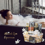 Mothers Day Gifts for Women Spa Day Gifts for Women, White Jasmine Peony Spa Gift Basket Set, Self-Care Relaxation Bath Kit, Nail Clippers, Bath & Body Care Set, Birthday, Christmas, Anniversary
