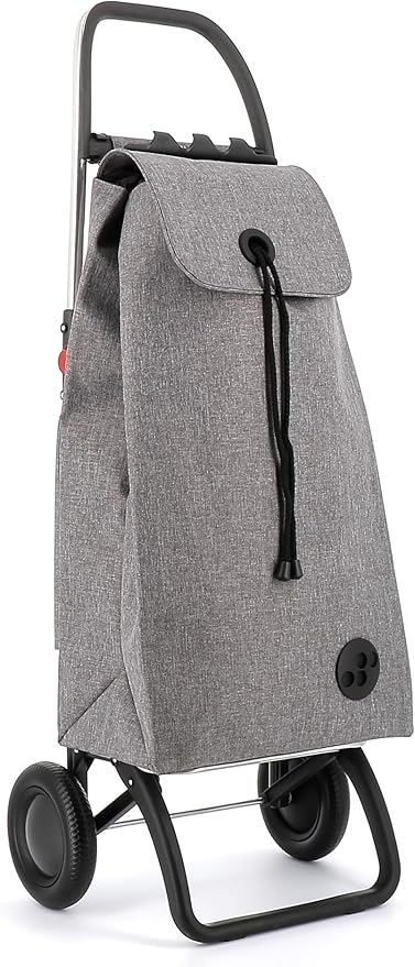 ROLSER I-Max Tweed 2 Wheel Foldable Shopping Trolley - Gray