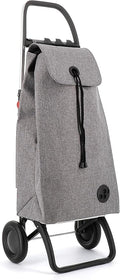 ROLSER I-Max Tweed 2 Wheel Foldable Shopping Trolley - Gray