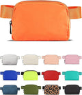 YOSHUYUKI Fanny Pack Cross Body Bag Small Crossbody Bags for Women Men Trendy Nylon Waterproof Mini Purse Travel Running Belt Lulu Dupes Bum Hip Chest Waist Pack Side Bag Must Have Orange