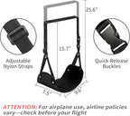 Airplane Foot Rest Hammock for Flight, Adjustable Foot Rest Under Desk, Portable Wide Foot Support for Long Trips & Office, Travel Essentials, Best Airplane Gadgets & Travel Gifts (1 PC)