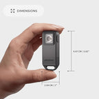 Pebblebee Halo Personal Safety Alarm | Loud Siren & Strobe Lights with Location Sharing, Rechargeable Safety Keychain Device with Flashlight | Works with Apple Find My & Google Find Hub