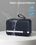 Maliton Toiletry Bag for Men & Women Travel Toiletry Bag Hanging Toiletry Bag Hygiene Organizer with 4 Compartments Waterproof Bathroom Shower Bag Large Toiletries Travel Bag(Black (Navy Blue)