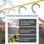 Travel Clothesline, 26 Feet Portable Clothesline,Clothes Line Outdoors,Travel Hotel Camping 、Cruise Ship、 Backyard 、Outdoor/Indoor,Fv Clothesline,with Windproof Hanging Hole(2 Pieces)