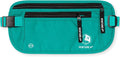 VENTURE 4TH Money Belt for Travel – Slim Hidden Under-Clothes RFID Blocking Anti-Theft Passport Holder & Travel Wallet Pouch for Men & Women to Protect Cash, Cards & Documents (Turquoise)