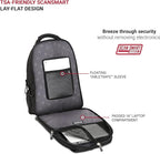 SwissGear 2769 ScanSmart Laptop Backpack, Fits Most 16 Inch Laptops, TSA Friendly, Work, School, Men's and Women's, Black