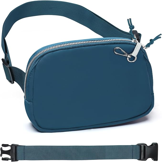 Mini Belt Bag for Women, RFID Small Fanny Pack, Womens Fashion Waist Packs with Extender Strap, Crossbody Bum Bags