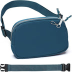 Mini Belt Bag for Women, RFID Small Fanny Pack, Womens Fashion Waist Packs with Extender Strap, Crossbody Bum Bags