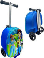 Fast Forward Toy Story 18" Ride-On Suitcase Scooter - Lightweight Carry-On Foldable Scooter Luggage