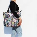 Original Floral Water Resistant Large Tote Bag Shoulder Bag for Gym Beach Travel Daily Bags Upgraded