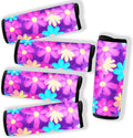 5 Pack Neoprene Luggage Handle Wraps for Suitcase Travel Luggage Tags/Identifiers/Marker/Grips
