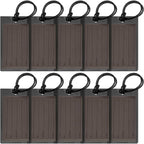 10 Pack Luggage Tags for Suitcases, Airplane Travel Essentials for Flying, International Travel Must Haves, and Luggage Accessories by Sodsay