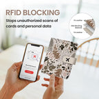Passport Holder for Travel Essentials, RFID Blocking Leather Cover Wallet with Magnetic Closure, Aesthetic & Cute Passport Book Case for Women and Men - Owl