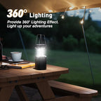 3000mAh Large Capacity Hand Crank Solar Camping Lantern, Portable Ultra Bright LED Torch, 23-26 Hours Running Time, USB Charger, Electronic Lantern for Outdoor