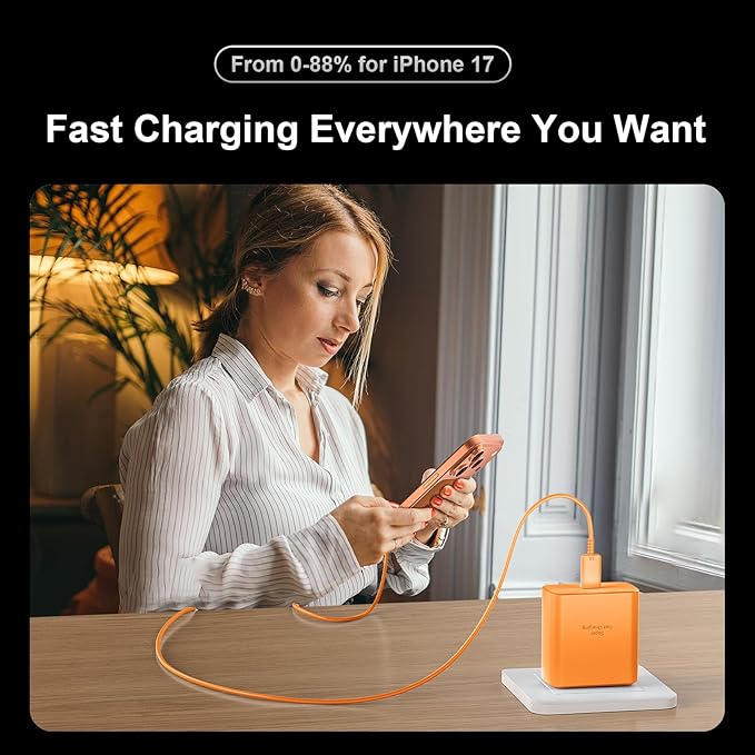 45W USB C Super Fast Charger Type C Charger Fast Charging Android Phone Charger Block with 10FT Type C Charging Cable for Samsung Galaxy S26 Ultra/S26/S26+/S25/S25 Ultra/S25+/S24 Ultra/S23 Ultra/S22