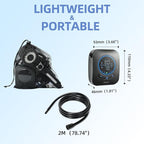 Portable Shower for Camping, Filtered Camping Shower, IPX8 Waterproof，6000mAh Rechargeable Outdoor Camp Shower Pump with LED Display, 4 Spray Modes for Hiking, Travel, Pet