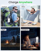 Power Bank Fast Charging 50000mAh - 22.5W Portable Charger USB C Quick Charge with 4 Outputs & 3 Inputs LED Display Huge Capacity External Battery Pack for iPhone, Samsung, iPad etc White