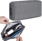 CAAORDKSO Travel Electronic Organizer Pouch Bag, Waterproof Portable Electronic Accessories Storage Multifunctional Case for USB, Cable, Cord, Charger, Phone, Power Bank, Earphone (Big-Dark Gray)