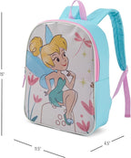Disney Tinkerbelle Backpack for Kids - Cute & Durable Kids Backpack for Girls with Padded Straps & Zip Compartment - Ideal Toddler Bookbag for School & Travel - 15”