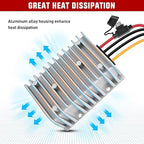 Nilight 48V 36V to 12V Voltage Converter 360W 30A Regulator Step Down to 12VDC Waterproof DC Convert Reducer Power Supply Transformer Module for Golf Cart Scooters