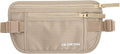 ZM-YOUTOO Money Belt for Travel - Hidden Travel Pouch Protect Your Credit and Money With RFID Blocking Passport Holder Waist Wallet (Khaki)